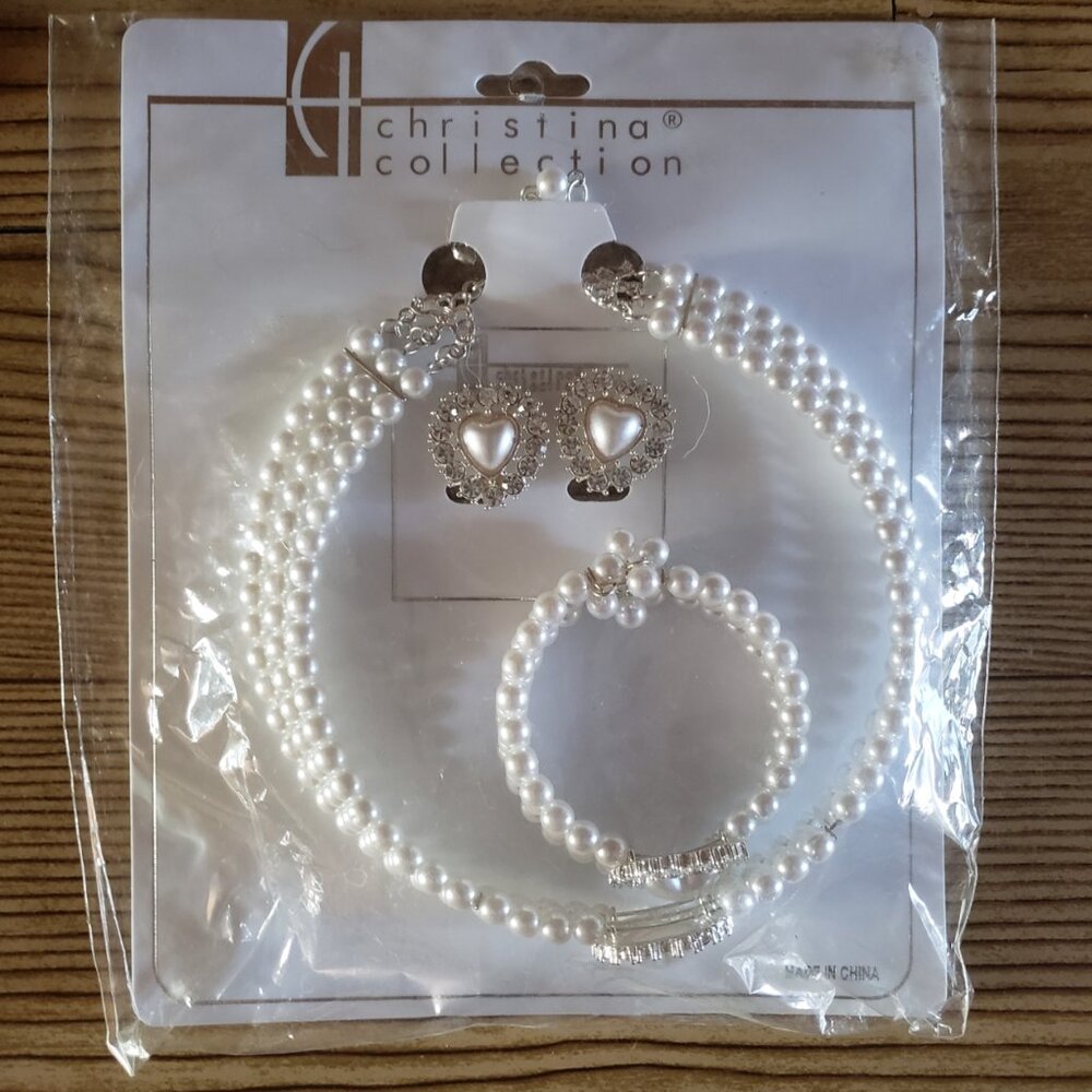 CHRISTINA COLLECTION very nice 3 pc jewelry set - NEW